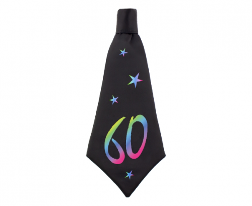 Birthday tie 60, size 42x18 cm