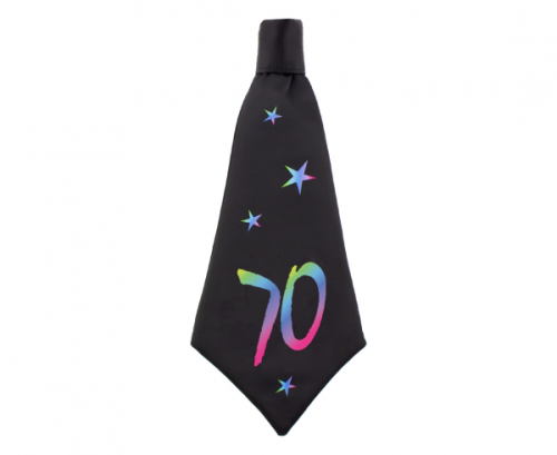 Birthday tie 70, size 42x18 cm