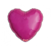 Гелиевый шар Ibrex, Сердце 14 &quot;, пурпурный металлик, 5 шт.
