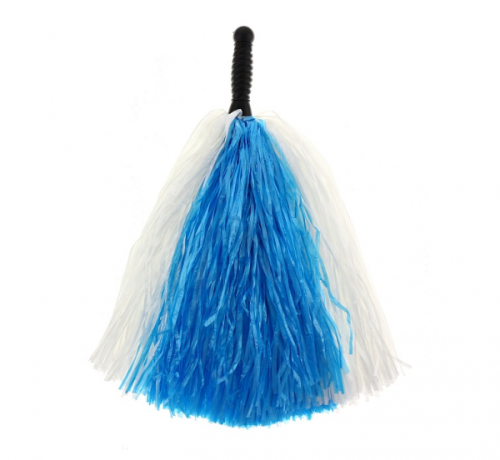 Super Cheerleader Pom Pom, white-blue Super Cheerleader Pom Pom, white-blue