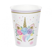 Paper cups Unicorn, 256 ml, 8 pcs