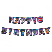 Lego Movie 2 garland - Happy Birthday, 163x13 cm