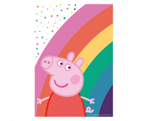 Party bags Peppa Pig, 23x16 cm, 8 pcs Party bags Peppa Pig, 23x16 cm, 8 pcs