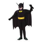 Bat Hero role-play set (jumpsuit with muscles, belt, cape with hood), size 120/130