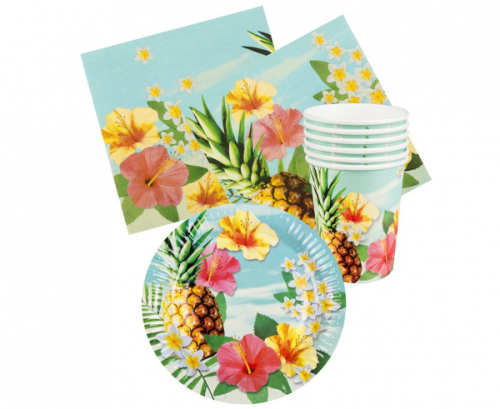 Table set Paradise (6 cups, 6 plates, 12 napkins)