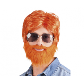 Dude Wig, red with beard