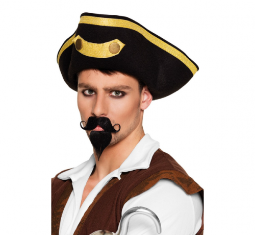 Mustache and the beard of the Captain, the Pirate
