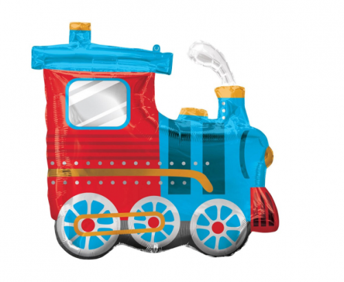 Supershape Choo Choo Train Foil Balloon P35 packaged