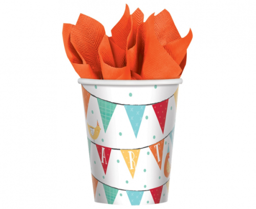 8 Cups Barnyard Birthday Paper 266 ml