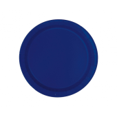 Paper plates, dark blue, 18 cm, 20 pcs.