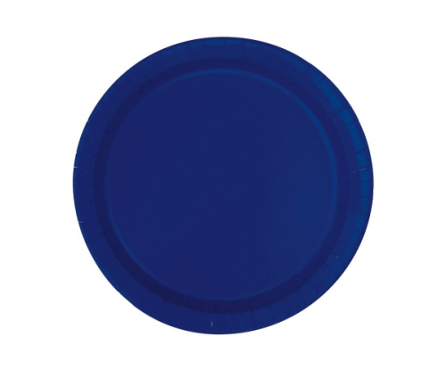 Paper plates, dark blue, 18 cm, 20 pcs. Paper plates, dark blue, 18 cm, 20 pcs.