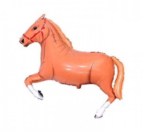 Воздушный шар фольгированный 75 см; FX  - Скачущая лошадь