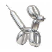 Modelling balloons Beauty&Charm, platinum silver, 50 pcs.