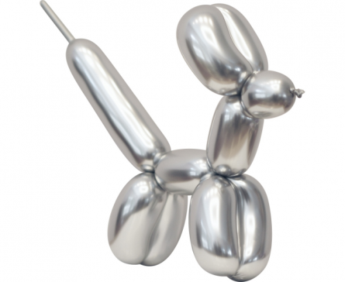 Modelling balloons Beauty&Charm, platinum silver, 50 pcs.