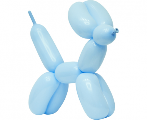 Modelling balloons Beauty&Charm, blue macaron, 50 pcs.