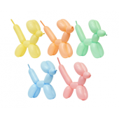 Modelling balloons Beauty&Charm, assorted macaron colours, 50 pcs.