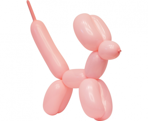 Modelling balloons Beauty&Charm, pink macaron, 50 pcs.