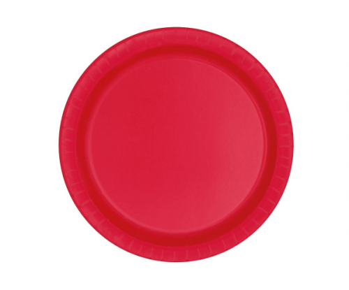 Paper plates, red, 18 cm, 8 pcs. Paper plates, red, 18 cm, 8 pcs.