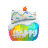 Folijas balons Happy Cake, 60 cm