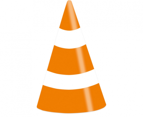 8 Party Cone Hats On the Road Paper Height 16 cm 8 Party Cone Hats On the Road Paper Height 16 cm