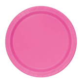 Paper plates, pink, 23 cm, 16 pcs