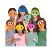 8 Masks Baby Shark Paper