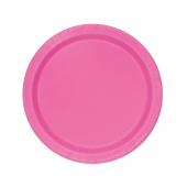 Paper plates, pink, 18 cm, 8 pcs