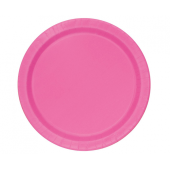 Paper plates, pink, 23 cm, 8 pcs.