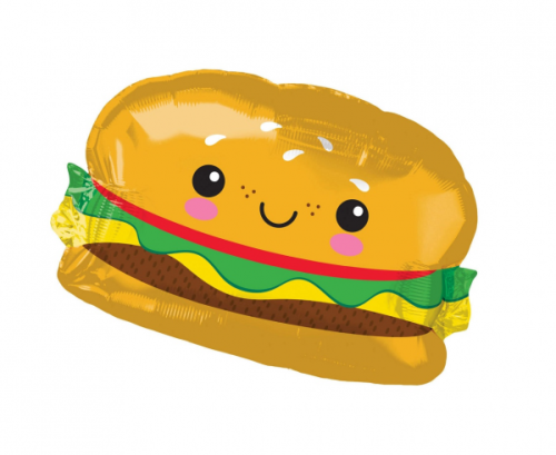 Foil balloon SuperShape Hamburger, 66x45 cm, packed Foil balloon SuperShape Hamburger, 66x45 cm, packed