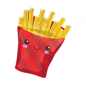 Foil balloon SuperShape French Fries, 58x71 cm, packed