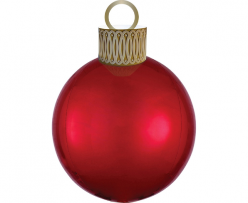 Foil balloon ORBZ - red sphere shape, Ornament, 38 x 50 cm