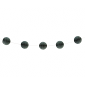 Honeycomb garland, silver, 213 cm