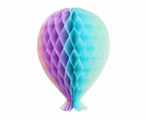Decorative honeycomb Balloon, multicolour, 20 cm