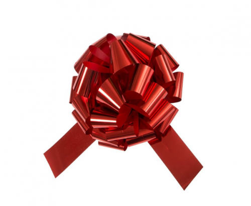 Car bow, red, 46 cm
