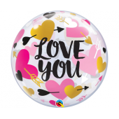 Воздушный шар из фольги QL Bubble 22 &quot;Love You