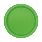 Paper plates, green, 23 cm, 16 pcs