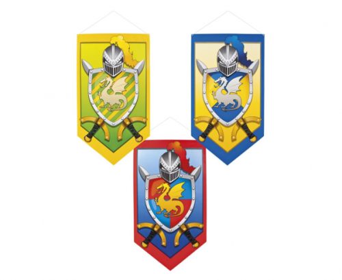 Wall decoration Knights & Dragons, (choice of 3 designs), size 45 x 25 cm Wall decoration Knights & Dragons, (choice of 3 designs), size 45 x 25 cm