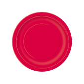 Paper plates, red, 18 cm, 20 pcs.