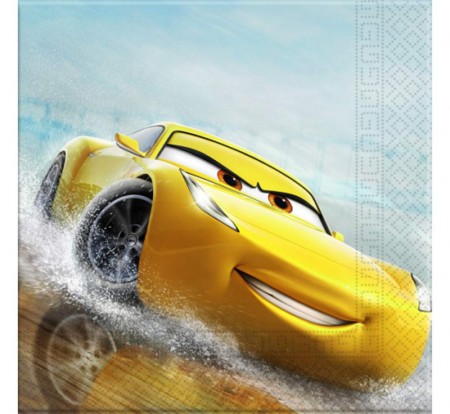 Paper napkins Cars The Legend Of The Track, size 33 x 33 cm, 20 pcs.
