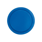 Paper plates, blue, 18 cm, 20 pcs.