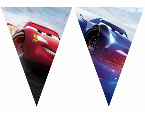 Banner Cars The Legend Of The Track, triangle flags Banner Cars The Legend Of The Track, triangle flags
