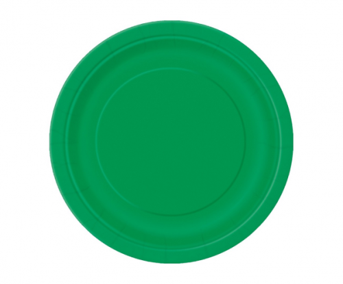 Paper plates, green, 18 cm, 8 pcs.