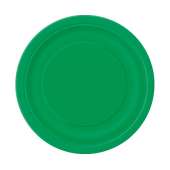 Paper plates, green, 23 cm, 8 pcs.