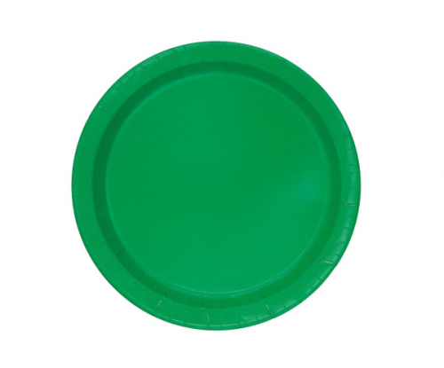Paper plates, green, 18 cm, 20 pcs.