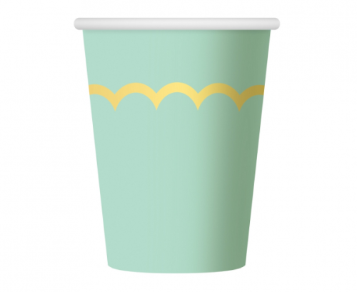Paper cups Mint, 266 ml, 6 pcs