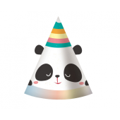 Svētku cepures Dreamy Panda, 6 gab