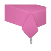Paper tablecloth pink, size 132 x 183 cm
