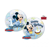 Воздушный шар из фольги 22 &quot;QL Bubble single Mickey Mouse 1 Birthday
