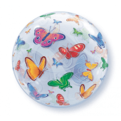 Воздушный шар фольгированный 22 &quot;QL Bubble Polight&quot; Бабочки &quot;