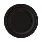 Paper plates, black, size 23 cm, 8 pcs.